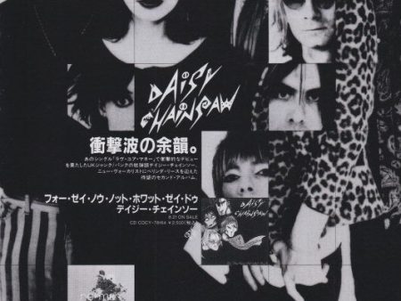 Daisy Chainsaw 1994 09 For They Know Not What They Do Japan album promo ad Discount