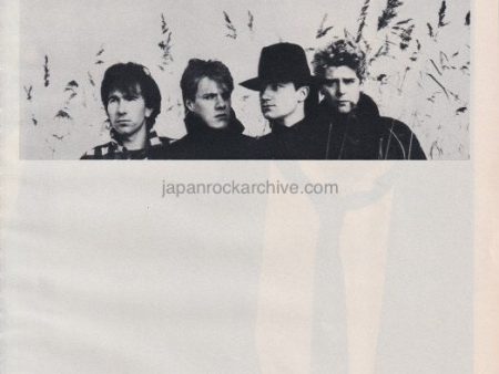 U2 1983 04 Japanese music press cutting clipping - photo pinup - band shot For Discount