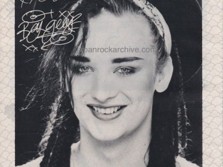 Culture Club 1983 02 Japanese music press cutting clipping - promo photo pinup on Sale