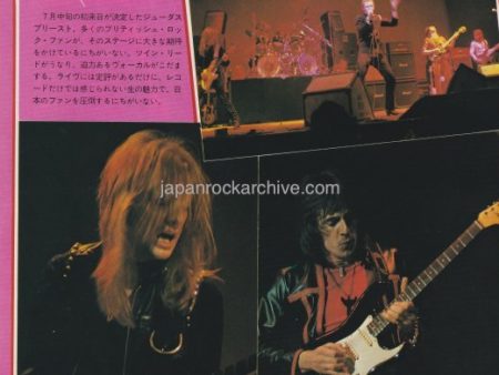 Judas Priest 1978 08 Japanese music press cutting clipping - photo feature Hot on Sale