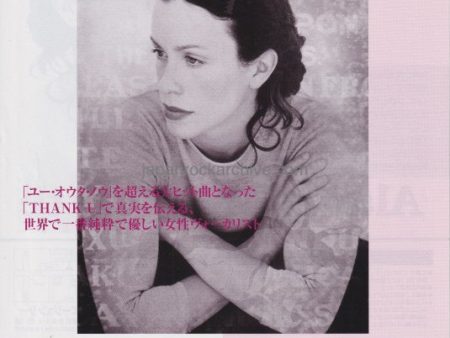 Alanis Morissette 1999 Japan tour concert gig flyer handbill on Sale