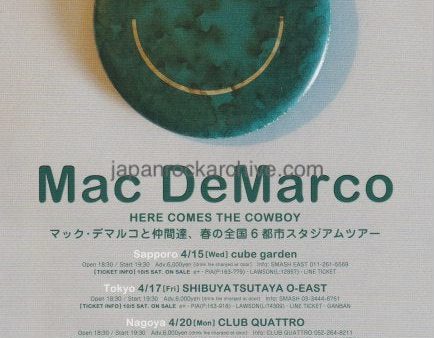 Mac Demarco 2020 Japan tour concert gig flyer handbill Online