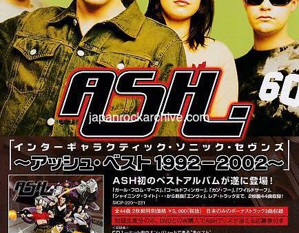 ASH 2002 Japan album store promo flyer Cheap