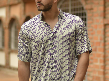 Camisa manga corta en seda For Discount