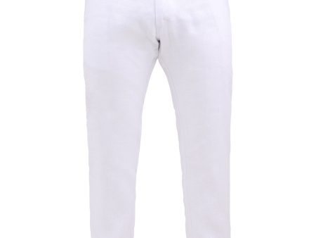 Pantalón en lino blanco Hot on Sale