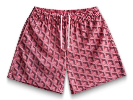 Bravest Studios Red Paris Shorts Cheap