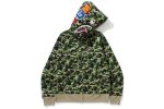 A Bathing Ape BAPE ABC Shark Full Zip Hoodie Green Online Hot Sale