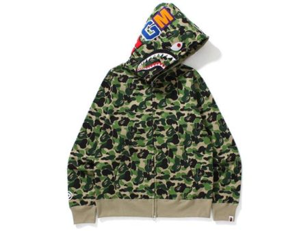 A Bathing Ape BAPE ABC Shark Full Zip Hoodie Green Online Hot Sale