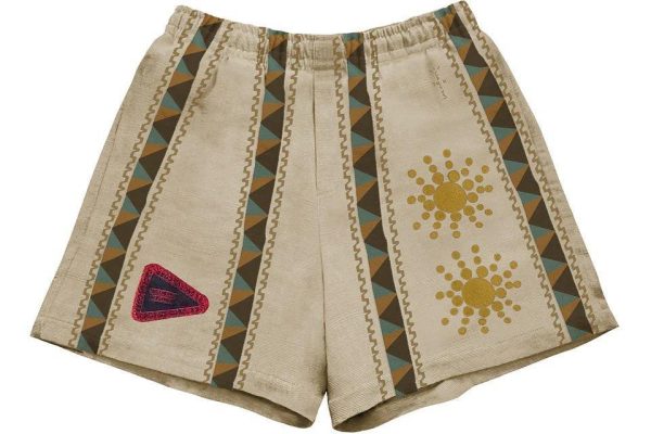 Travis Scott Cactus Jack Starburst Short Beige Multi Online now