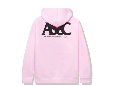 Anti Social Social Club Negative Space Hoodie Pink Cheap