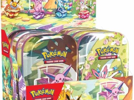 Pokémon TCG: Scarlet & Violet Prismatic Evolutions 8 Tin Mini Display Online Sale