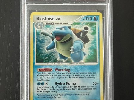 2007 Pokemon Diamond & Pearl Blastoise Holo | Secret Wonders #2 - PSA 8 Near Mint - Mint For Sale