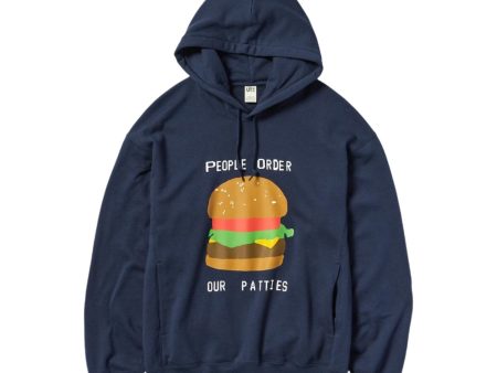 Uniqlo x CPFM Spongebob Squarepants Hoodie Navy Hot on Sale