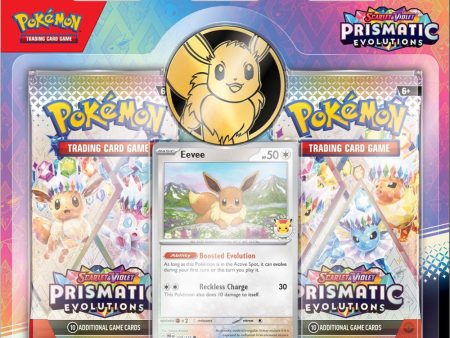 Pokémon TCG: Scarlet & Violet Prismatic Evolutions 2 Booster Pack Blister Box Hot on Sale