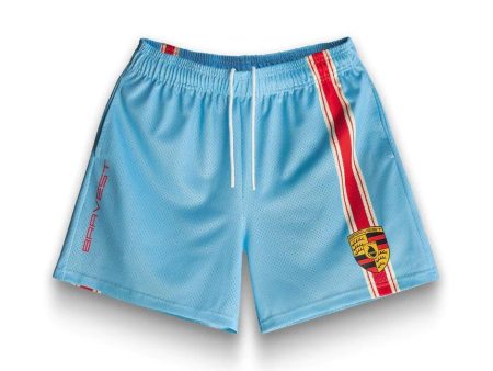 Bravest Studios Blue Racing Shorts Online Hot Sale