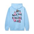 Anti Social Social Club Kkotch Hoodie Blue Hot on Sale