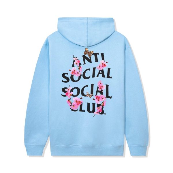 Anti Social Social Club Kkotch Hoodie Blue Hot on Sale