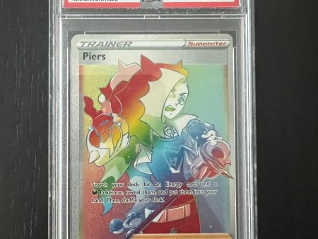 2020 Pokemon SWSH Full Art Piers Rainbow | Champion s Path Secret #078 - PSA 9 MINT Online Sale