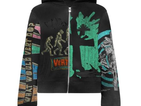 Vertabrae VERT Black Montage Zip Up Hoodie Supply