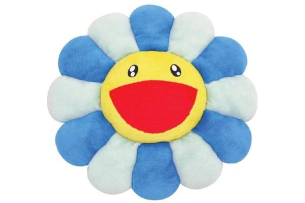 Takashi Murakami Flower Plush 60CM Blue   Light Blue   Yellow on Sale