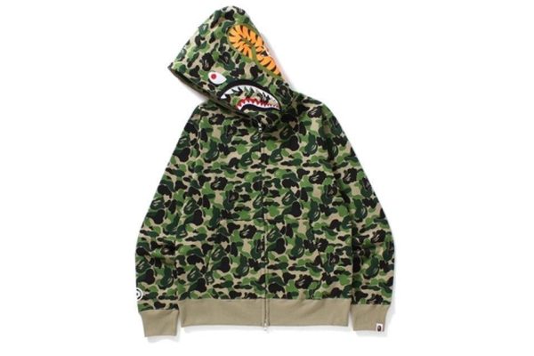 A Bathing Ape BAPE ABC Shark Full Zip Hoodie Green Online Hot Sale