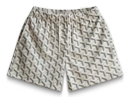 Bravest Studios Cream Paris Shorts For Cheap