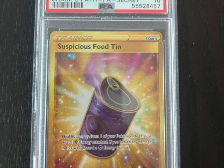 2020 Pokemon SWSH Suspicious Food Tin Gold Secret Rare | Champion s Path Full Art # 080 - PSA 10 GEM MINT Online now