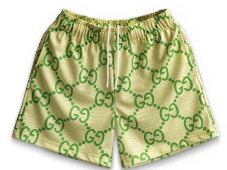 Bravest Studios Mega G Yellow Green Shorts For Sale