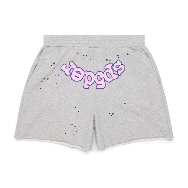 Sp5der OG Web Logo Sweat Short Heather Grey Online Sale