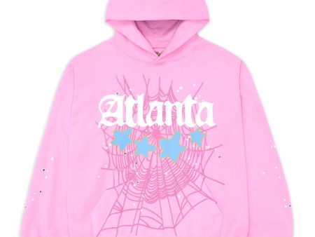 Sp5der Atlanta Hoodie Pink Online now