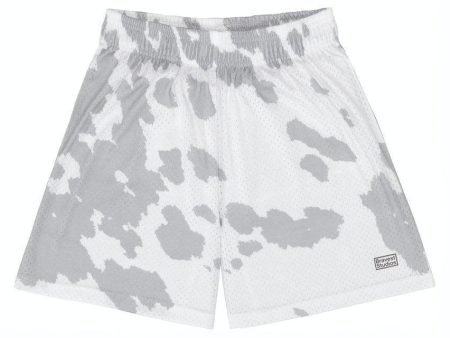 Bravest Studios Cow Print Shorts Grey For Discount