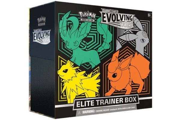 Pokémon TCG Sword & Shield Evolving Skies Elite Trainer Box (Flareon Jolteon Umbreon Leafeon) Cheap