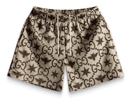 Bravest Studios Venice Mega G Tan Shorts For Sale