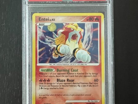 2007 Pokemon Diamond & Pearl Entei Holo Cracked Ice | Secret Wonders #4 - PSA 8 Near Mint - Mint Sale