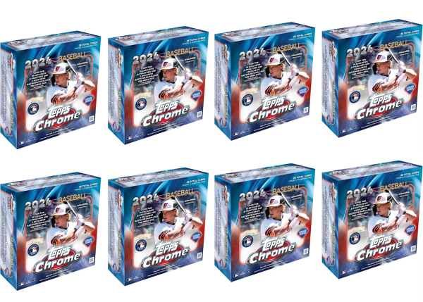 2024 Topps Chrome Update Series Baseball Mega Box 8x Lot Fashion