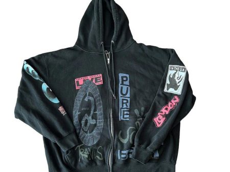 Travis Scott O2 Pure Zip Up Hoodie Black Discount