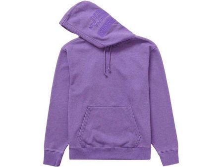 Supreme The North Face Pigment Printed Hooded Sweatshirt Purple Online Sale