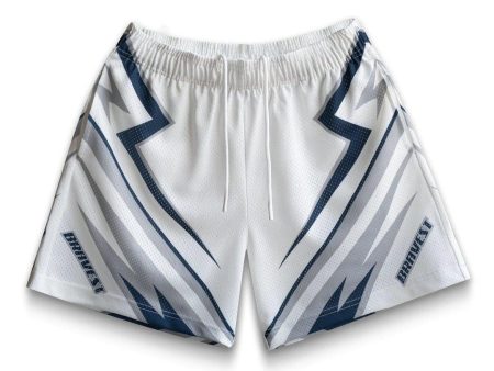 Bravest Studios Moto Shorts White Hot on Sale