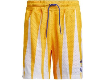 Adidas x Eric Emanuel Hoops Summer Essentials Shorts Gold For Cheap