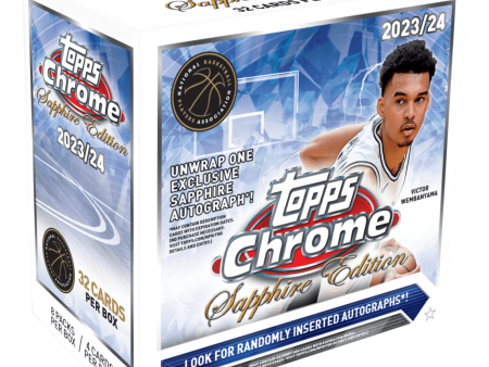 2023-24 Topps Chrome® Basketball Sapphire Edition Hobby Box Online Hot Sale