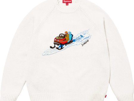 Supreme Snowmobile Sweater White Cheap