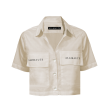 Mini Shirt Blanca Beige Fashion