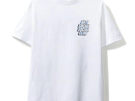 Anti Social Social Club Plaid Blue Tee White For Sale