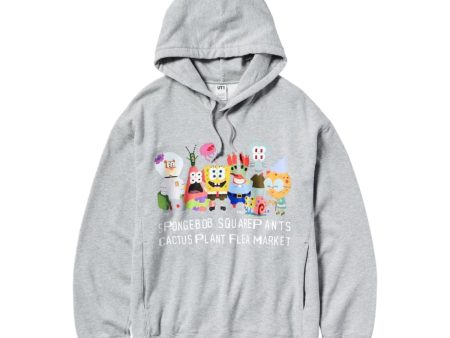 Uniqlo x CPFM Spongebob Squarepants Hoodie Gray Online Hot Sale